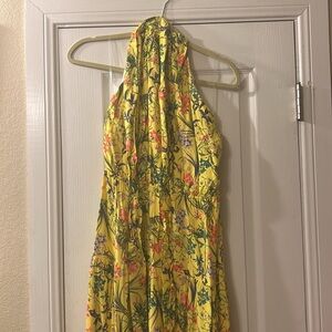 Nine.Eight Tie Front Halter High Low Maxi Dress-M